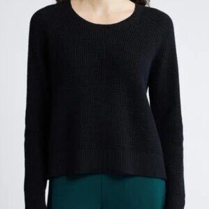 Eileen Fisher crewneck organic cotton and recycled cashmere sweater size XL